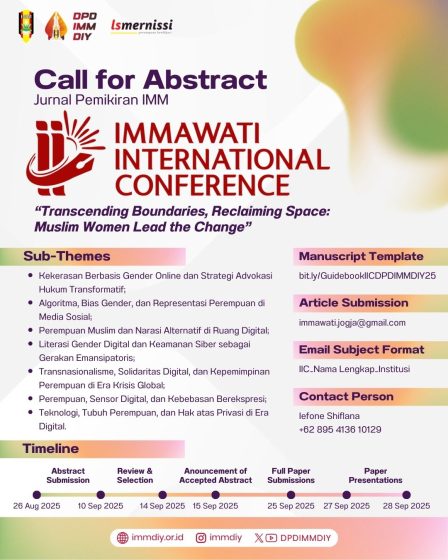 IMMAWATI DPD IMM DIY Akan Gelar Konferensi Internasional: Muslim Women Lead the Change
